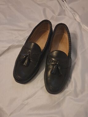 Allen Edmonds Black Tassel Moccasin Loafers
